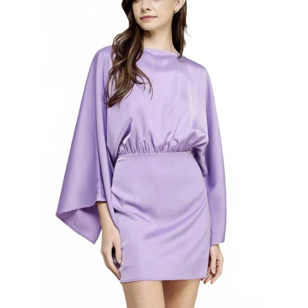 NEW STRUT & BOLT satin dress in lavender